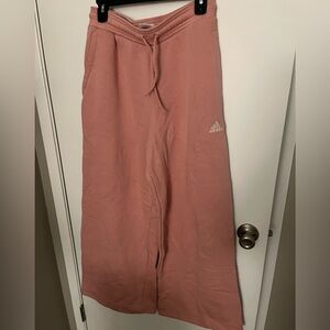 Adidas Pink Wide Leg Sweatpants